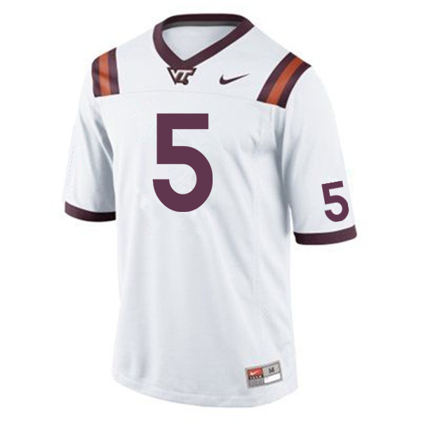 Men #5 Bryce Watts Virginia Tech Hokies College Football Jerseys Sale-Maroon